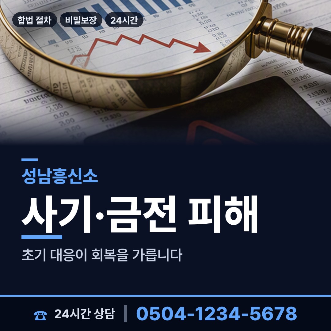 성남 고등동 온라인사기조사 상담 안내